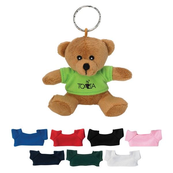TH1235 Mini Bear Key Chain With Custom Imprinted Shirt